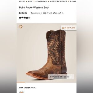 ARIAT Point Ryder western boot